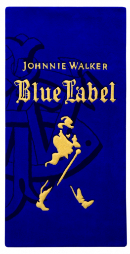 Top view of Johnnie Walker Blue Label carpet made of British wool