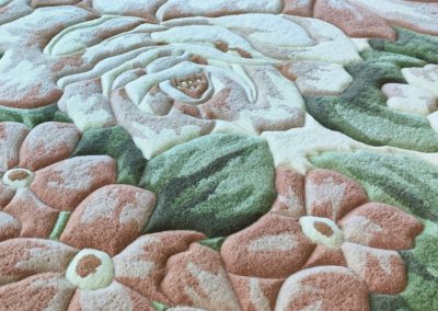 Фрагмент ковра Облако Роз с реалистичной текстурой