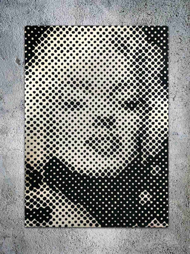 handmade carpet merlyn monroe top view