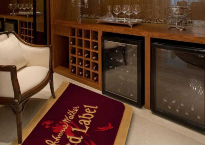 Horizontal mockup of Red Label rug in a modern interior