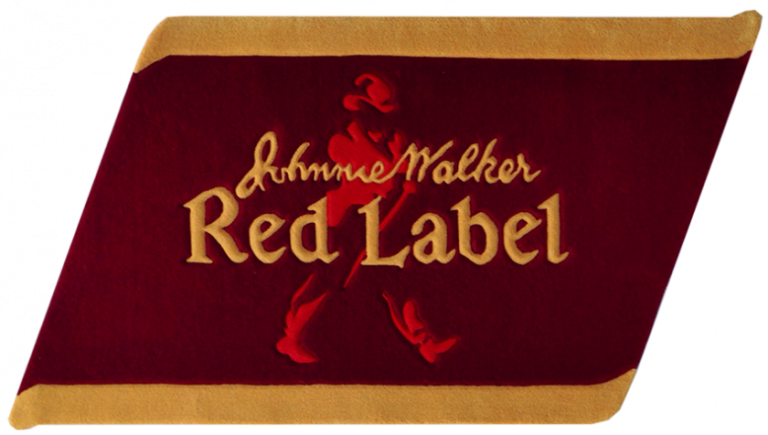 Ковер Johnnie Walker Red Label – ручной работы - вид сверху
