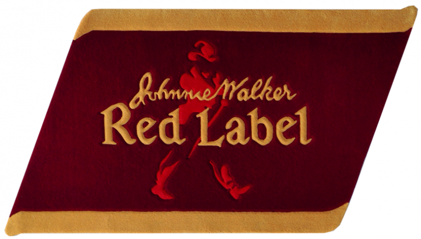 Ковер Джони Волкер Red Label ручной работы - вид сверху