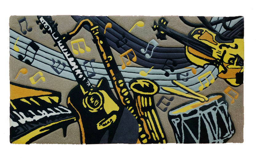 Musical instruments Rug