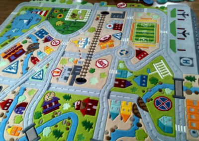 Children carpet Roads. Carpet studio for the production of custom carpets.
