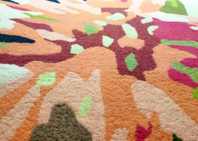 Fragment of Flower Abstraction Rug