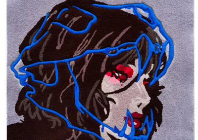 Artistic youth rug — Girl with Character