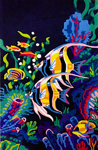 Ковер Рыбки Красного моря – яркий дизайн с рыбками и кораллами