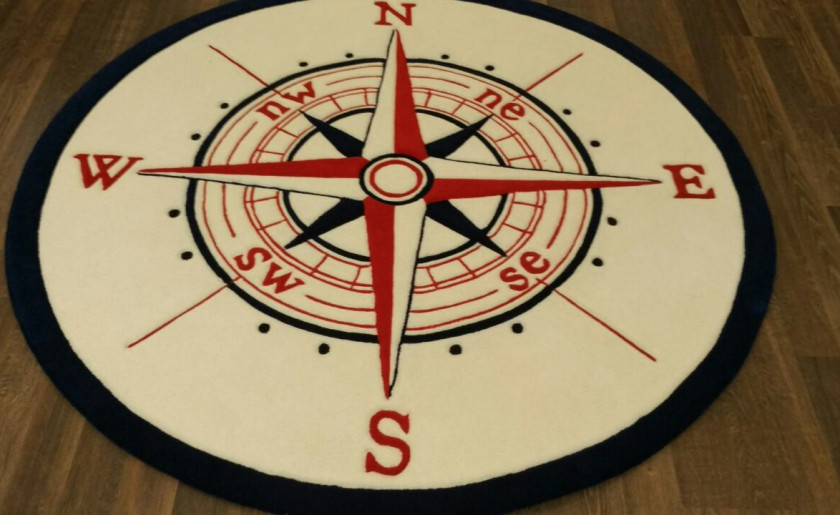 round rug compass