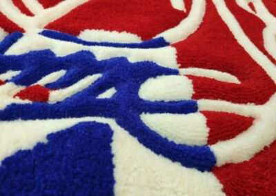 Carving British flag rug
