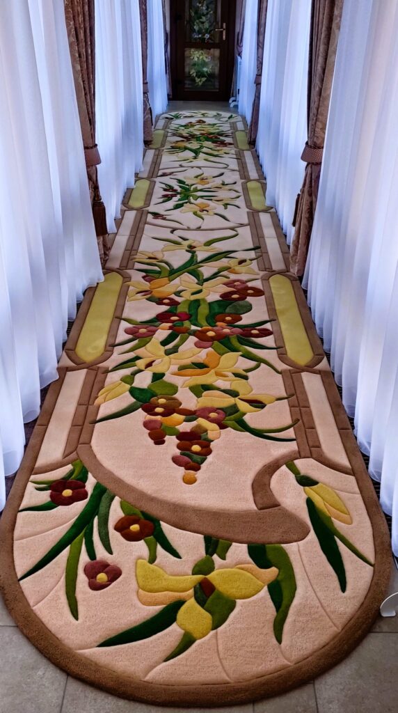 Designer long hallway rug