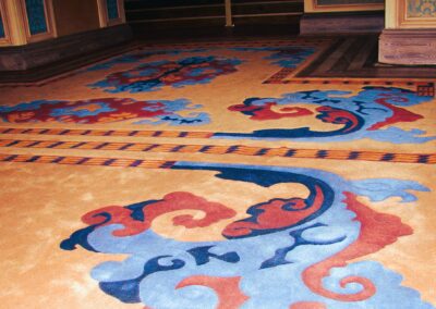 Installation of Russian style rug in London