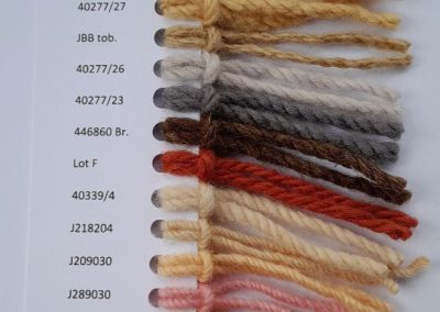 Color samples of tufting wool thread 1