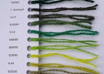Color samples of tufting wool thread 4
