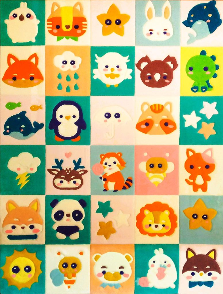 Ковер для малышей ручной работы из английской шерсти